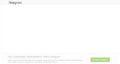 Desktop Screenshot of itelegram.com